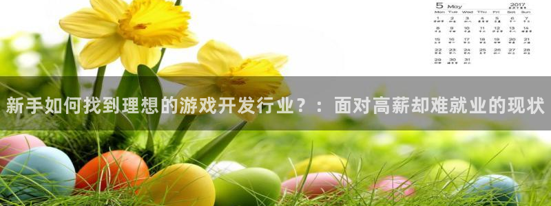 pp电子电子科技：新手如何找到理想的游戏开发行业？：面对高薪却难就业的现状
